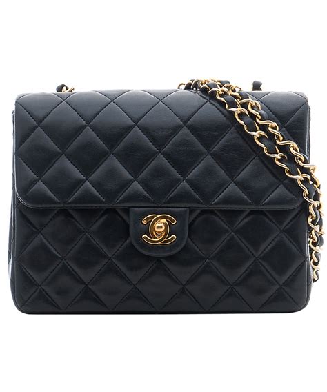 chanel quilted black leather bag|black chanel leather shoulder bag.